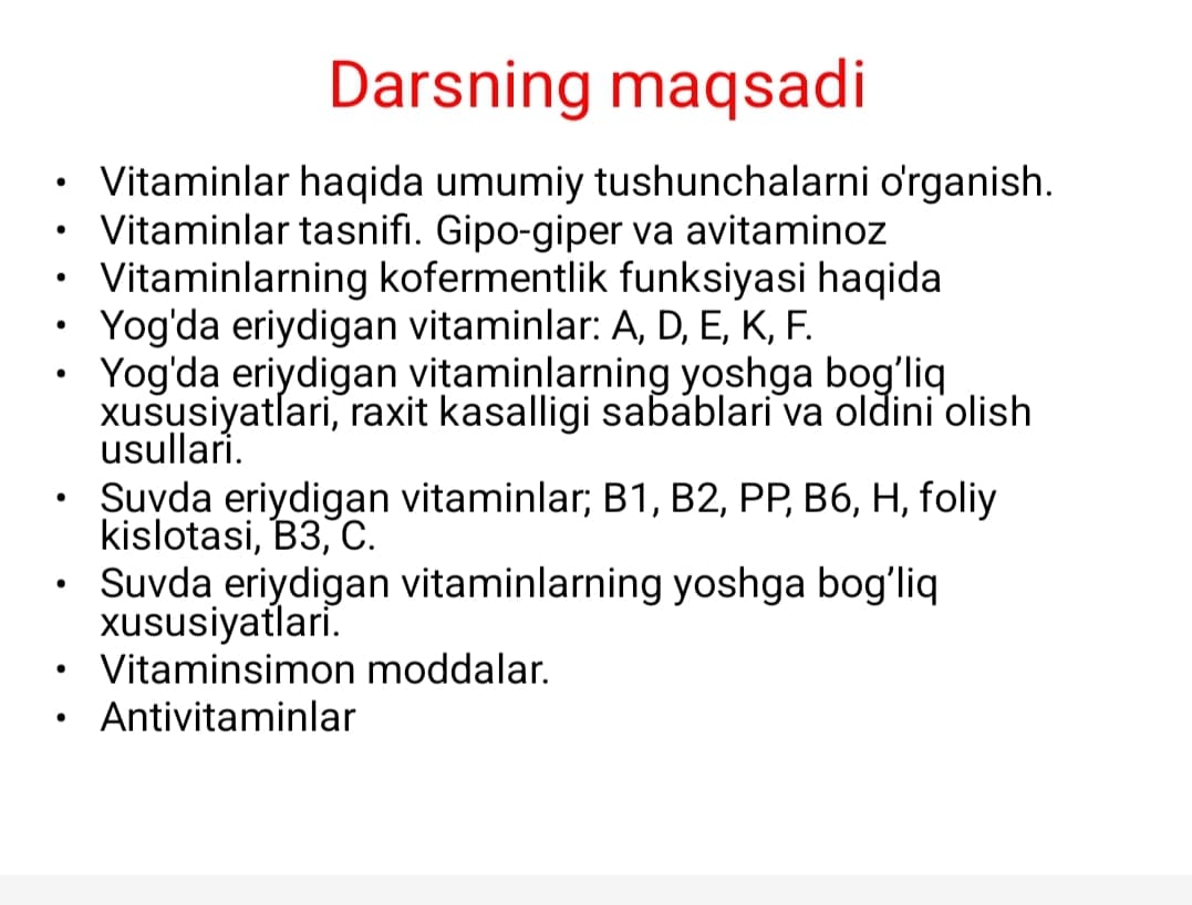Vitaminlar