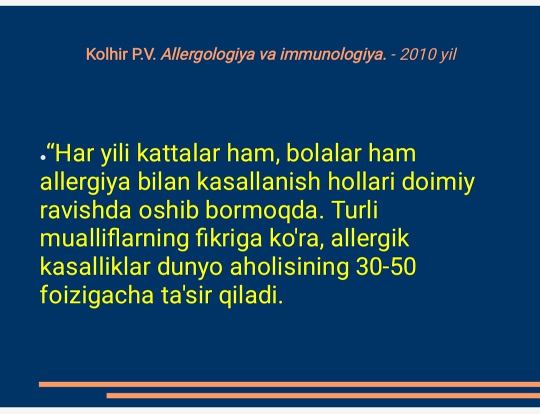 Molekulyar allergiya diagnostikasi - bugungi kunda allergologiyaning kelajagi