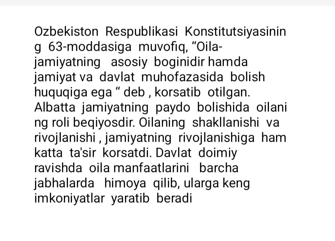 Oila ma'naviyati