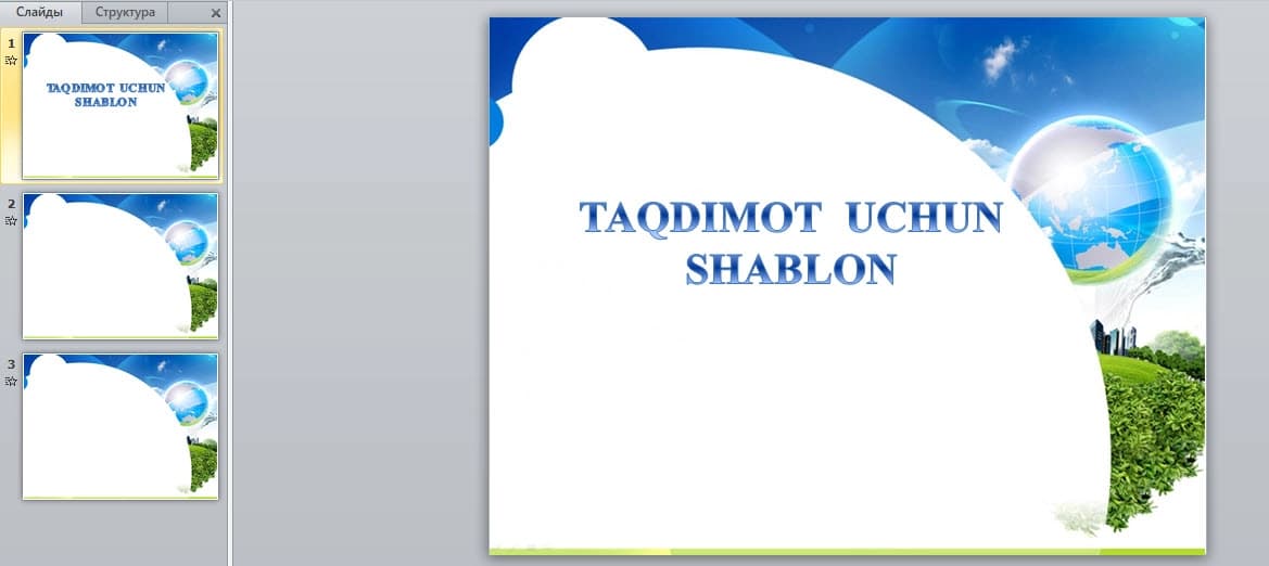 Taqdimot shablon