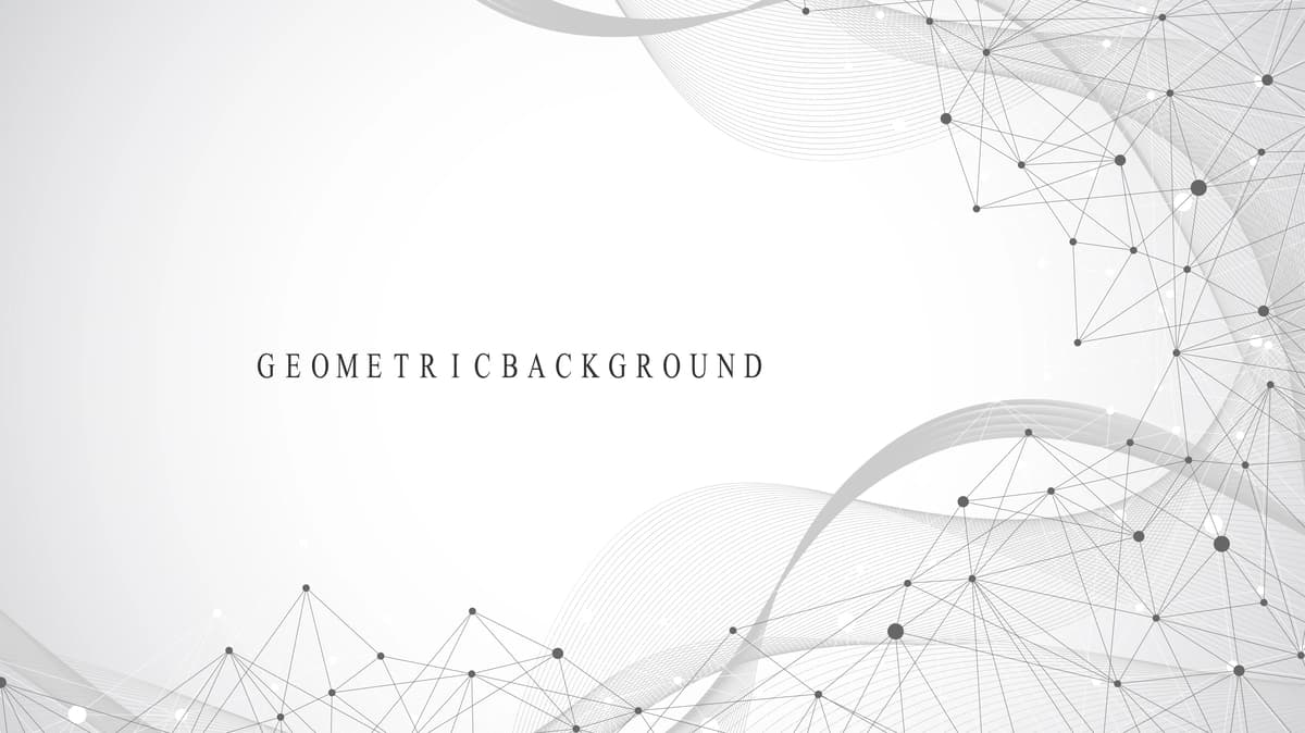 Ulangan chiziqli nuqtali geometrik mavhum fon | Geometric abstract background with connected lines dots connectivity