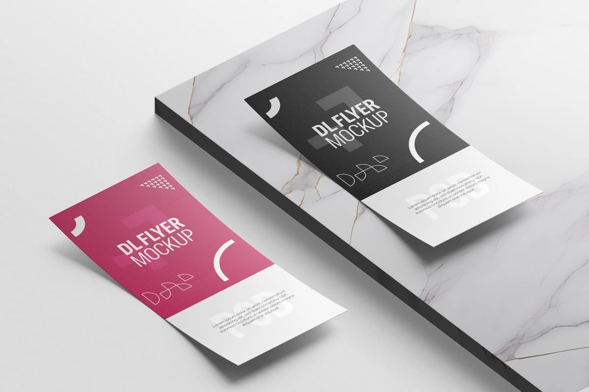 Dl varaqasi maketi | Dl flyer mockup
