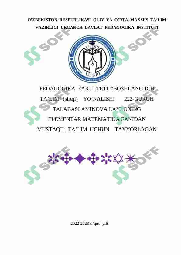 Harakatga doir masalalarning turlari. Harakatga doir masalalarning bajarish usullari.