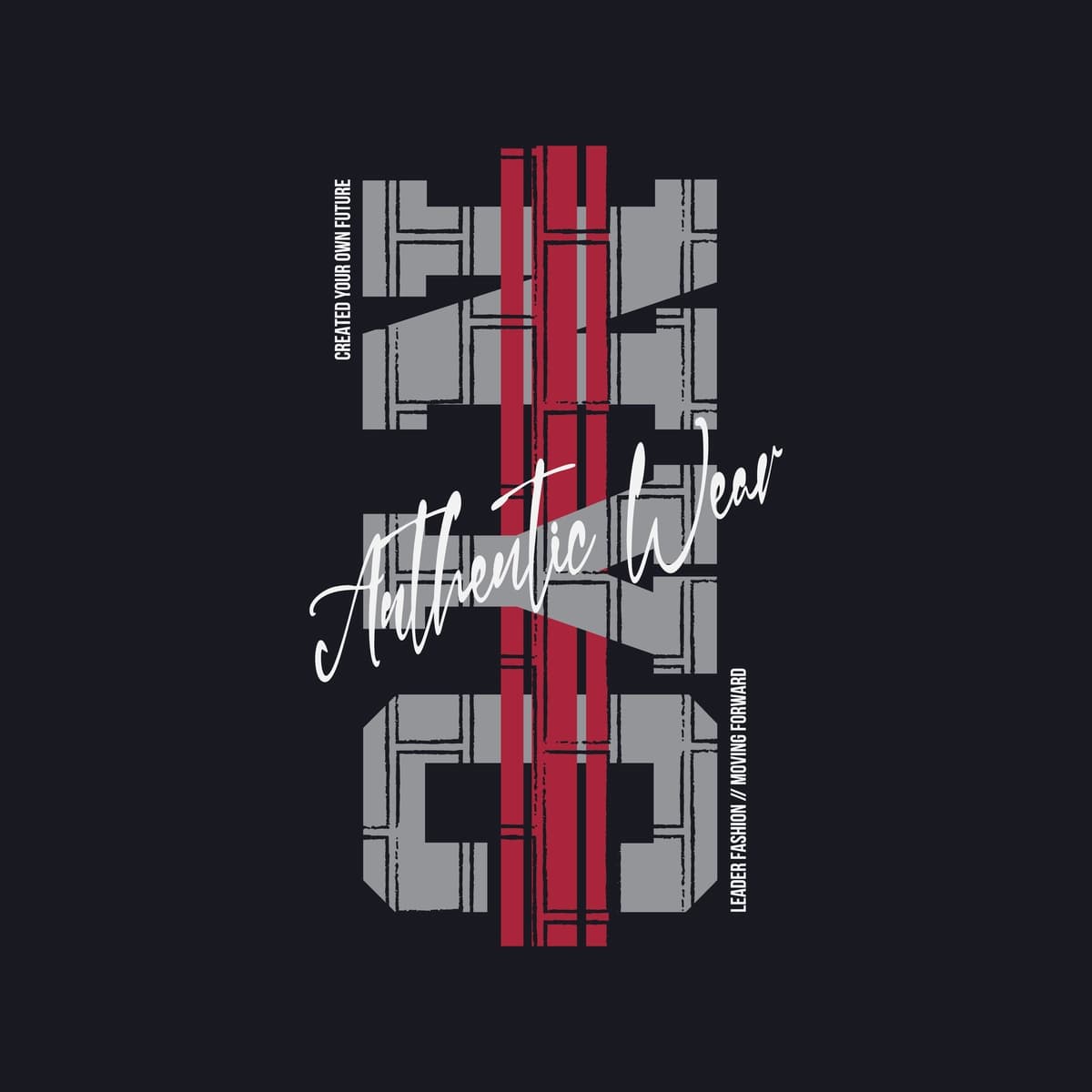 Haqiqiy kiyinish grafik futbolka | Authentic wear graphic tee