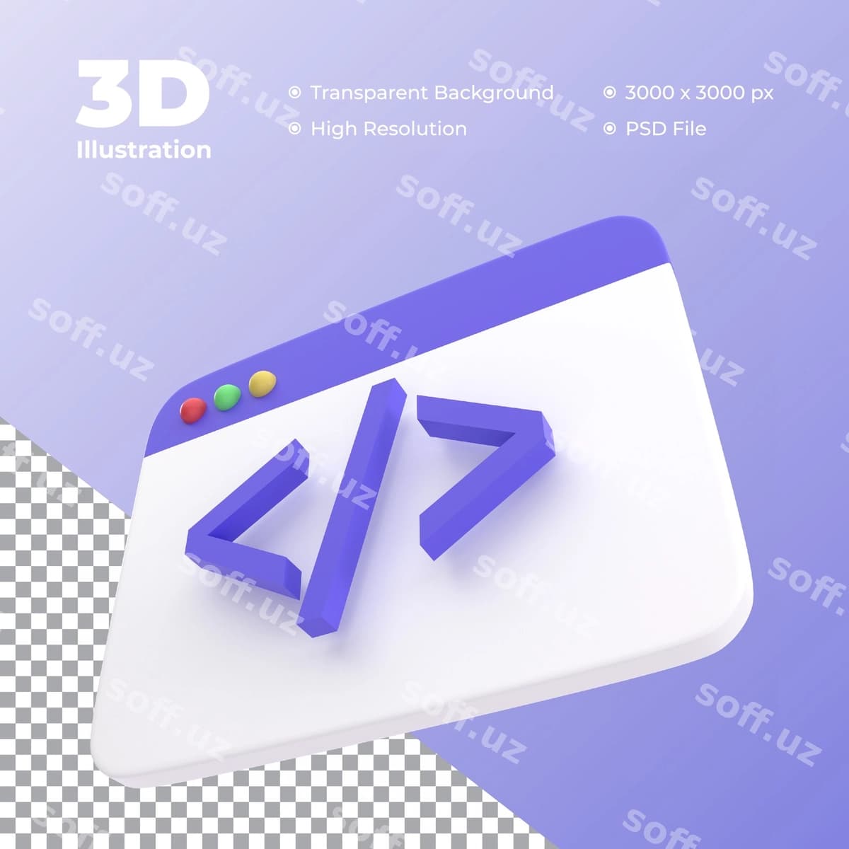 3d kodlash ikonasi | 3d coding icon