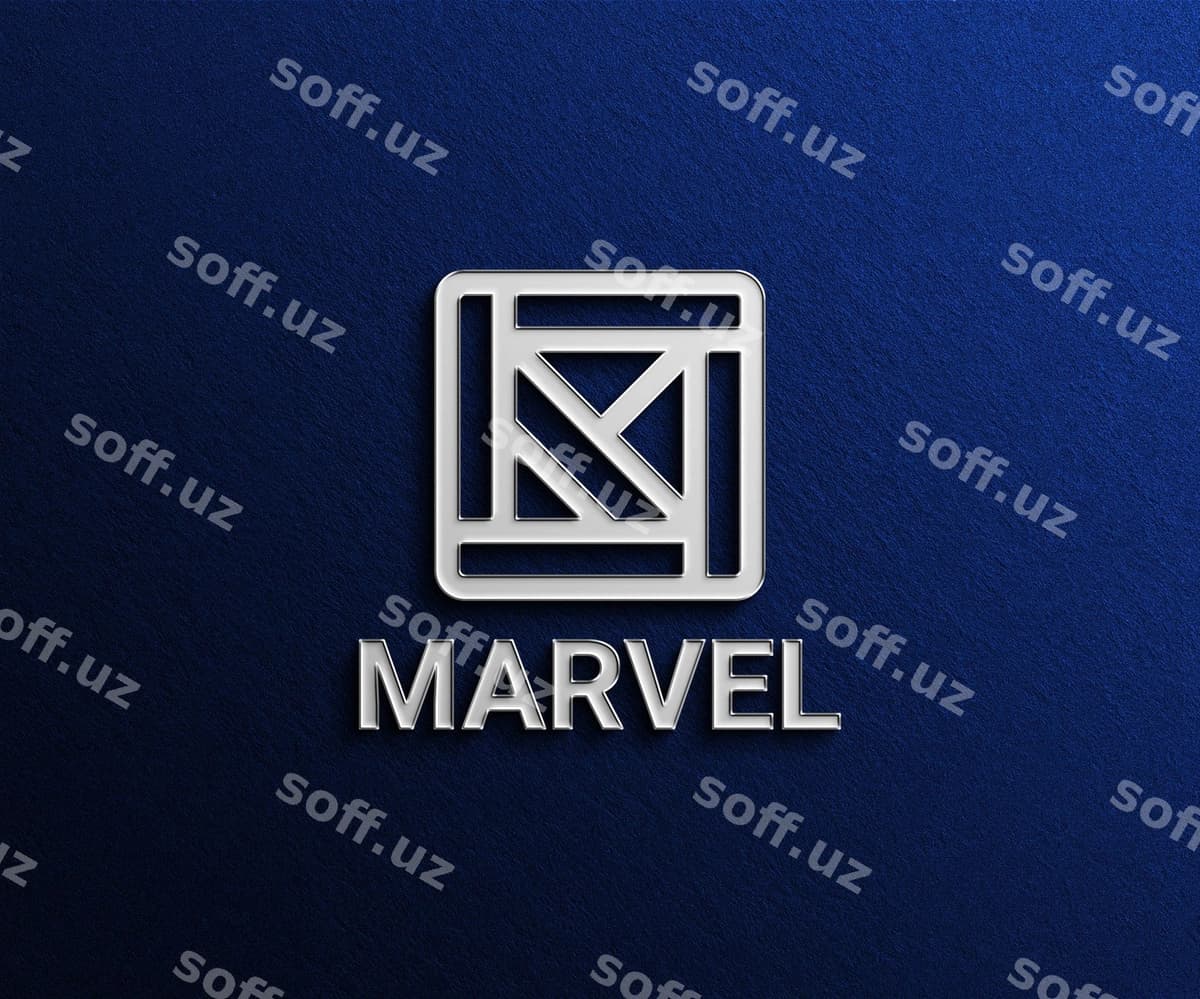 3d logotip mockup ko‘k fon | 3d logo mockup blue background