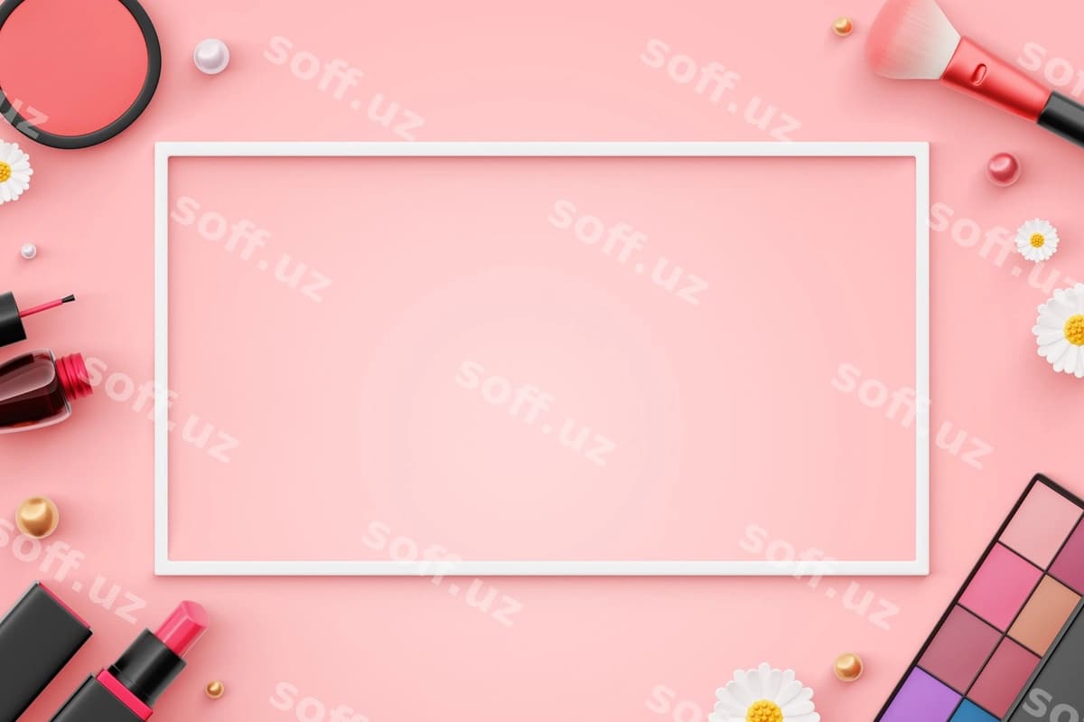 3d renderlangan go'zallik banneri | 3d rendering beauty banner