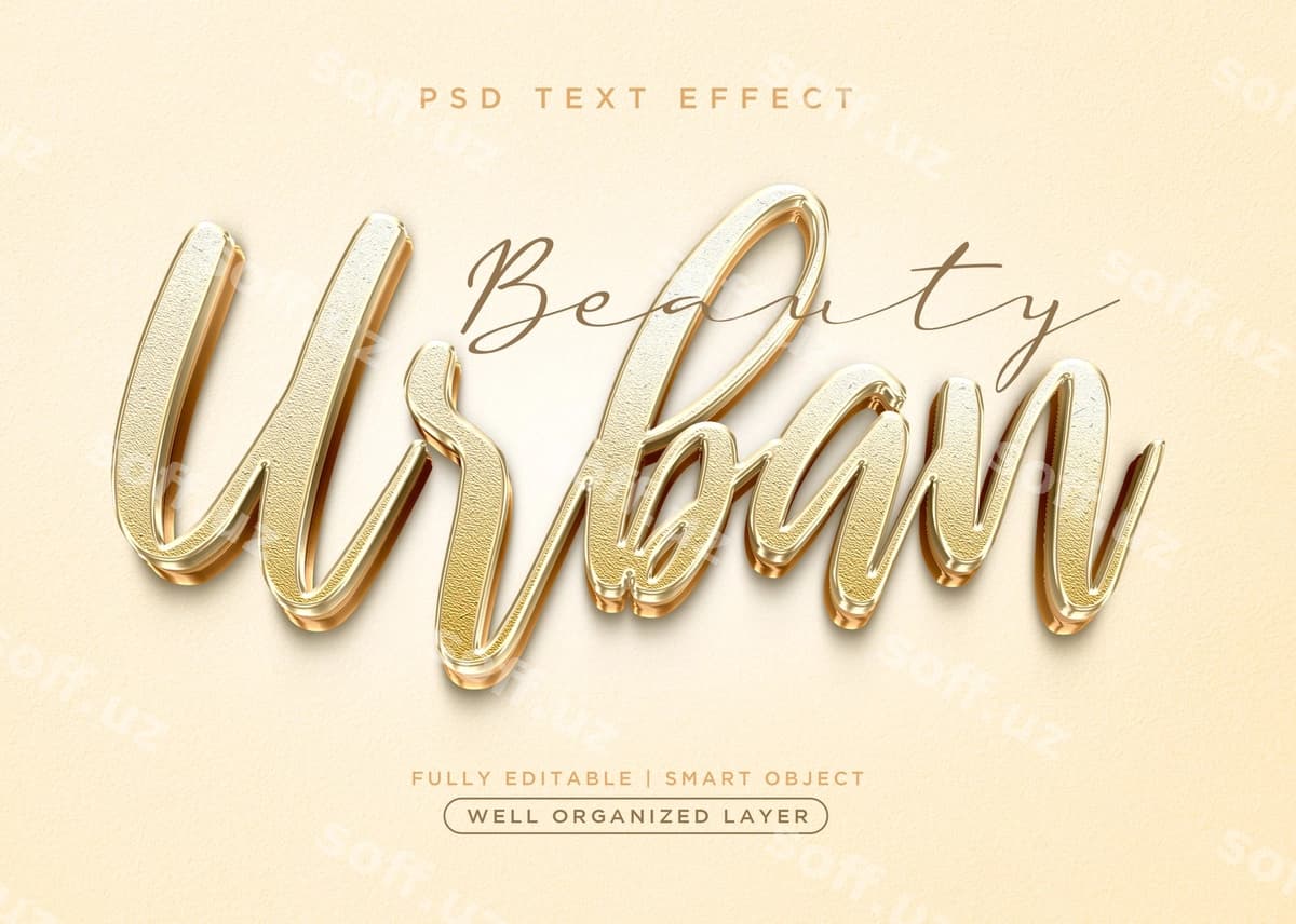 3d stil shahar matn effekti | 3d style urban text effect