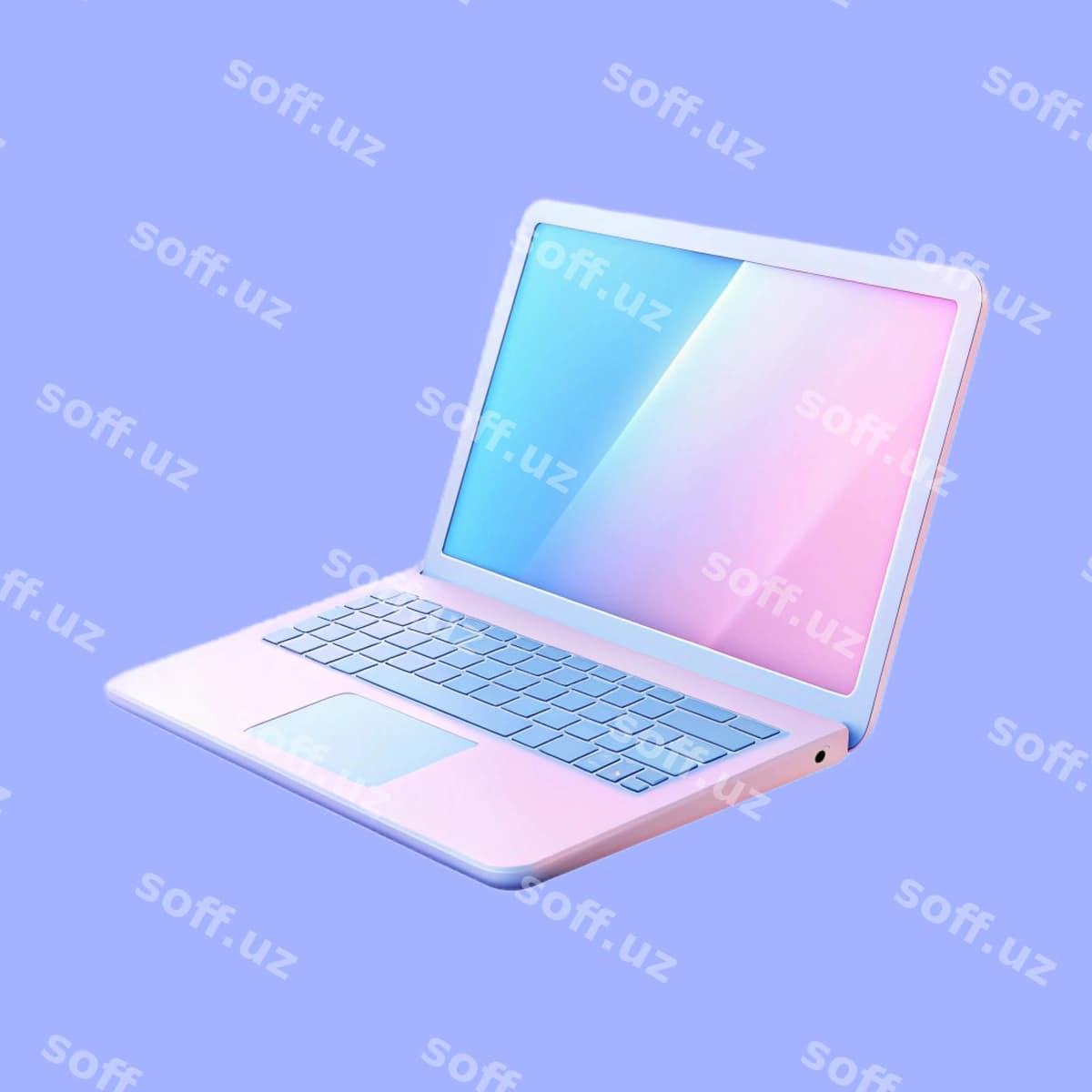 3d oq shlyapa noutbuk | 3d white laptop