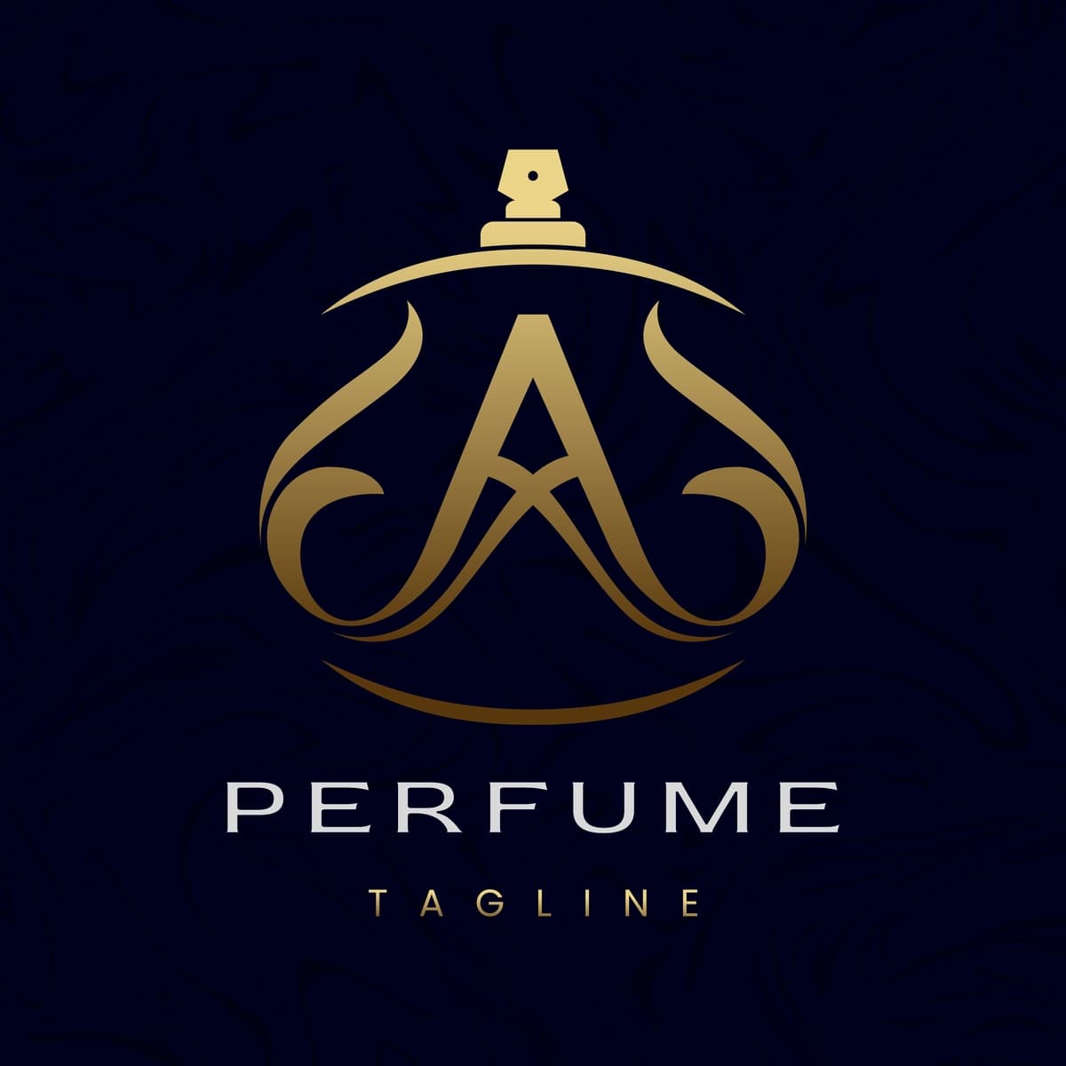 Letter parfyum logotipi dizayni nafis hashamatli hidning dastlabki logotipi | Letter perfume logo design elegant luxury scent initial logo