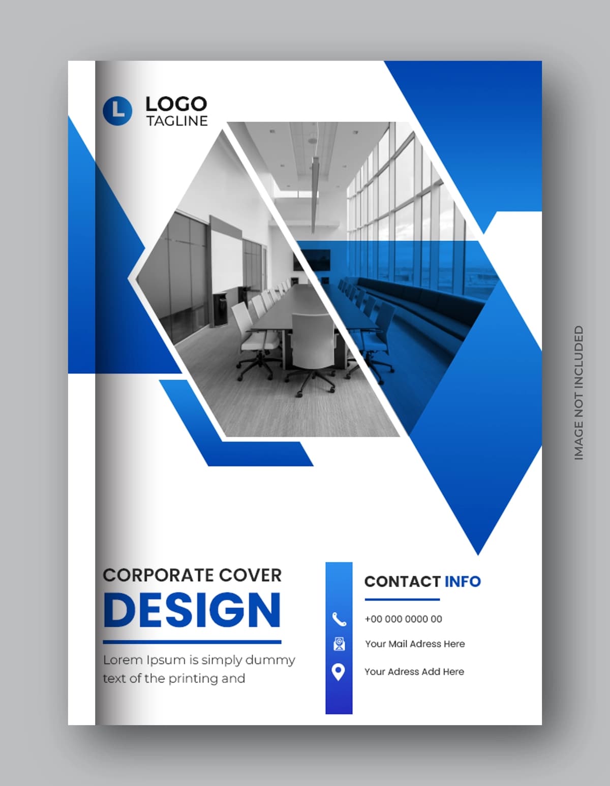 Professional broshyura kitobi muqovasi dizayni yillik hisobot shablonlari | Professional brochure book cover design annual report template
