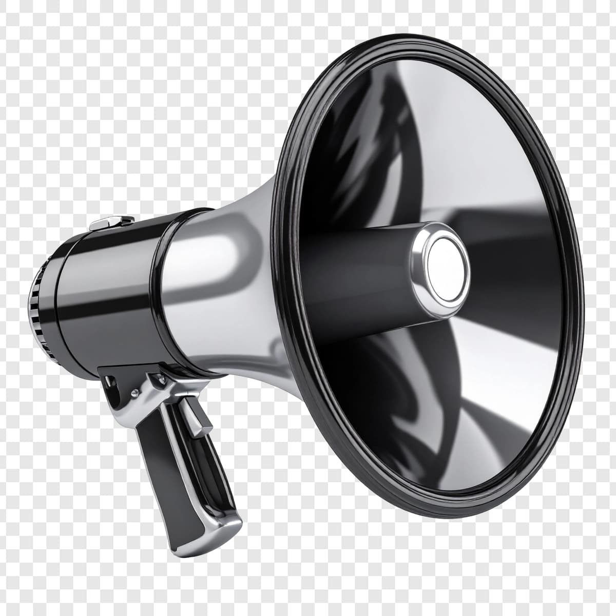 Megafon grafik tasviri izolyatsiya qilingan shaffof fon | Megaphone graphic illustration isolated transparent background