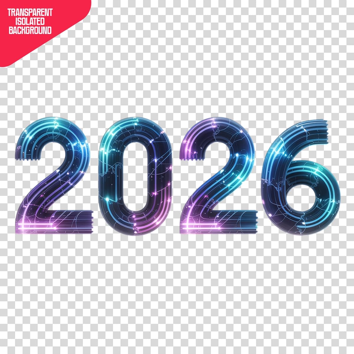 Futuristik kiberpunk 2026 raqamli raqamli displey | Futuristic cyberpunk 2026 digital number display