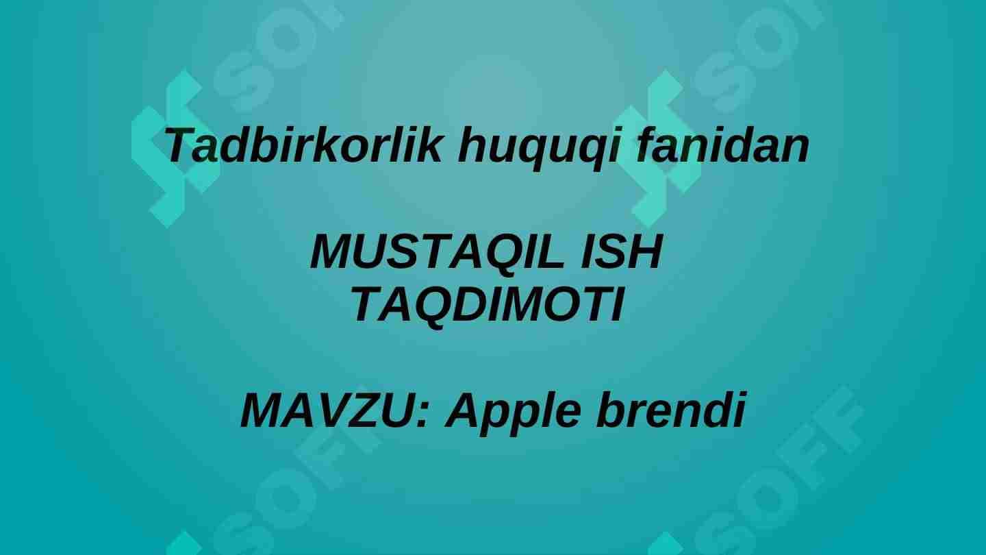 Apple brendi