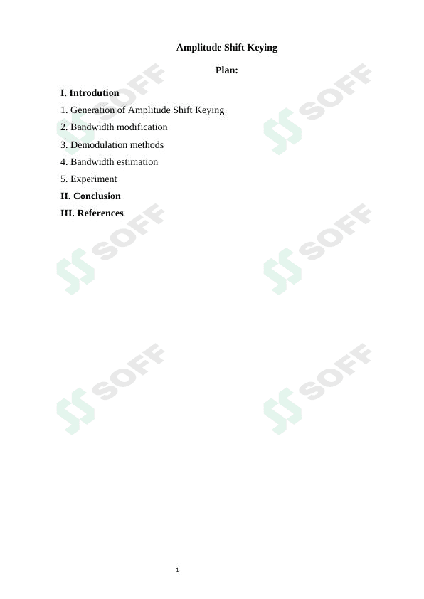Amplitude Shift Keying