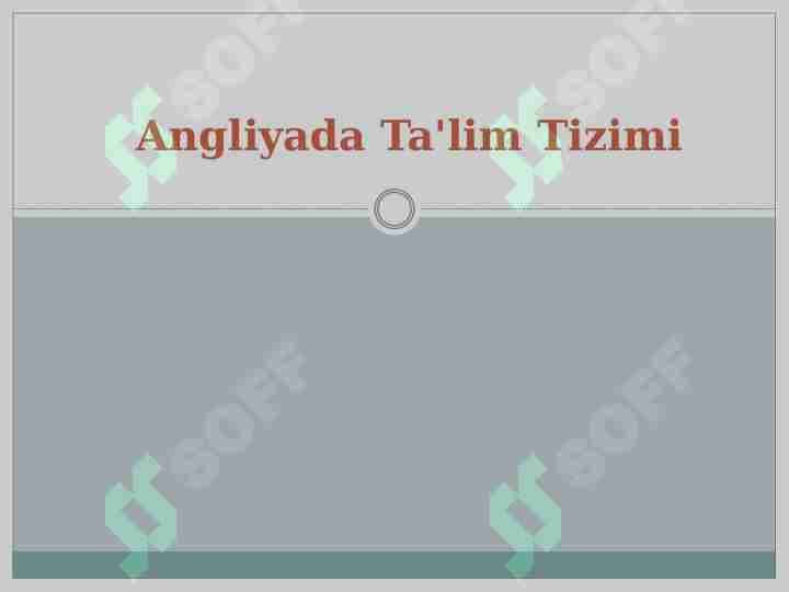 Angliya ta'lim tizimi