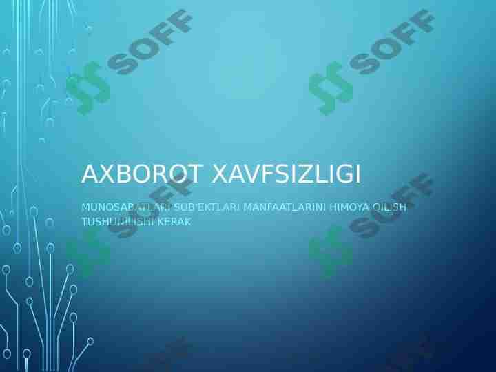 Axborot xavfsizligi