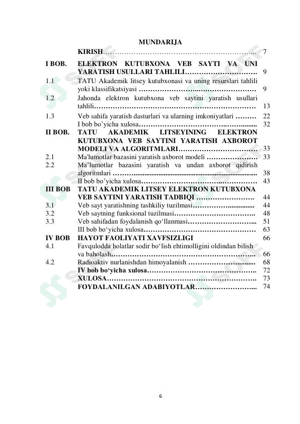 TATU akademik litseyining elektron kutubxonasini yaratish