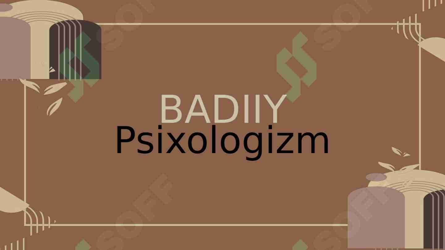 Badiiy psixologizm