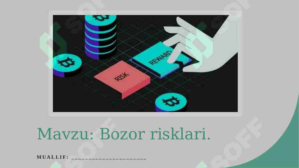 Bozor risklari