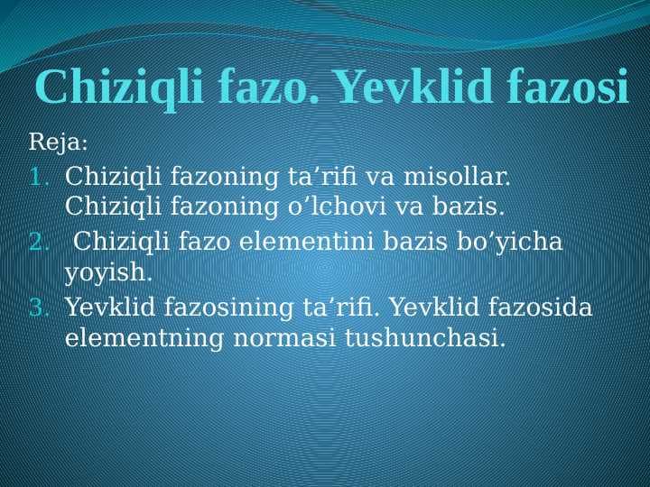 CHIZIQLI FAZO