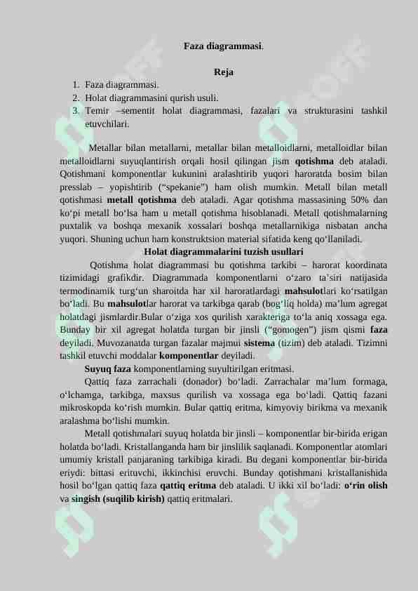 Faza diagrammasi