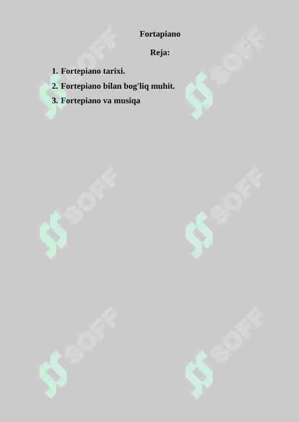 Fortapiano