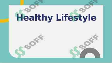 Healthy Lifestyle