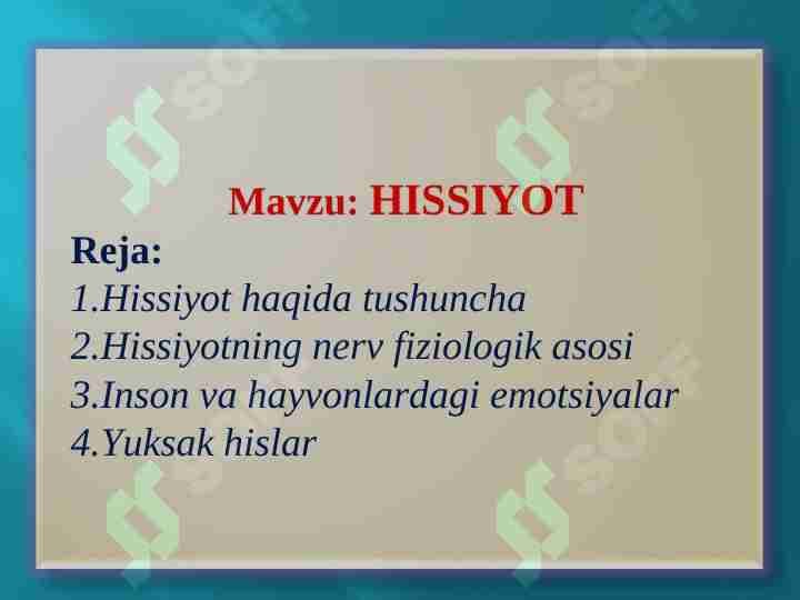 HISSIYOT