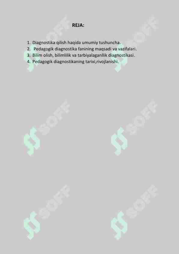 Pedagogik diagnostika