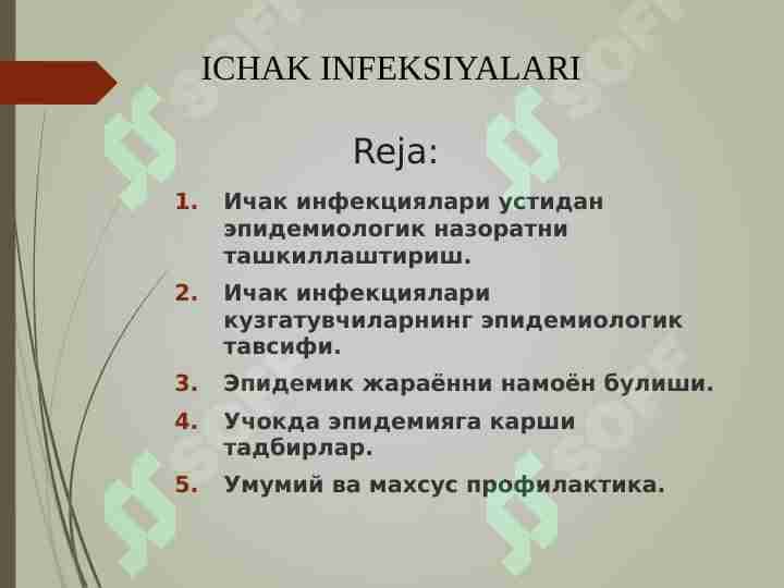 Ichak infeksiyalari