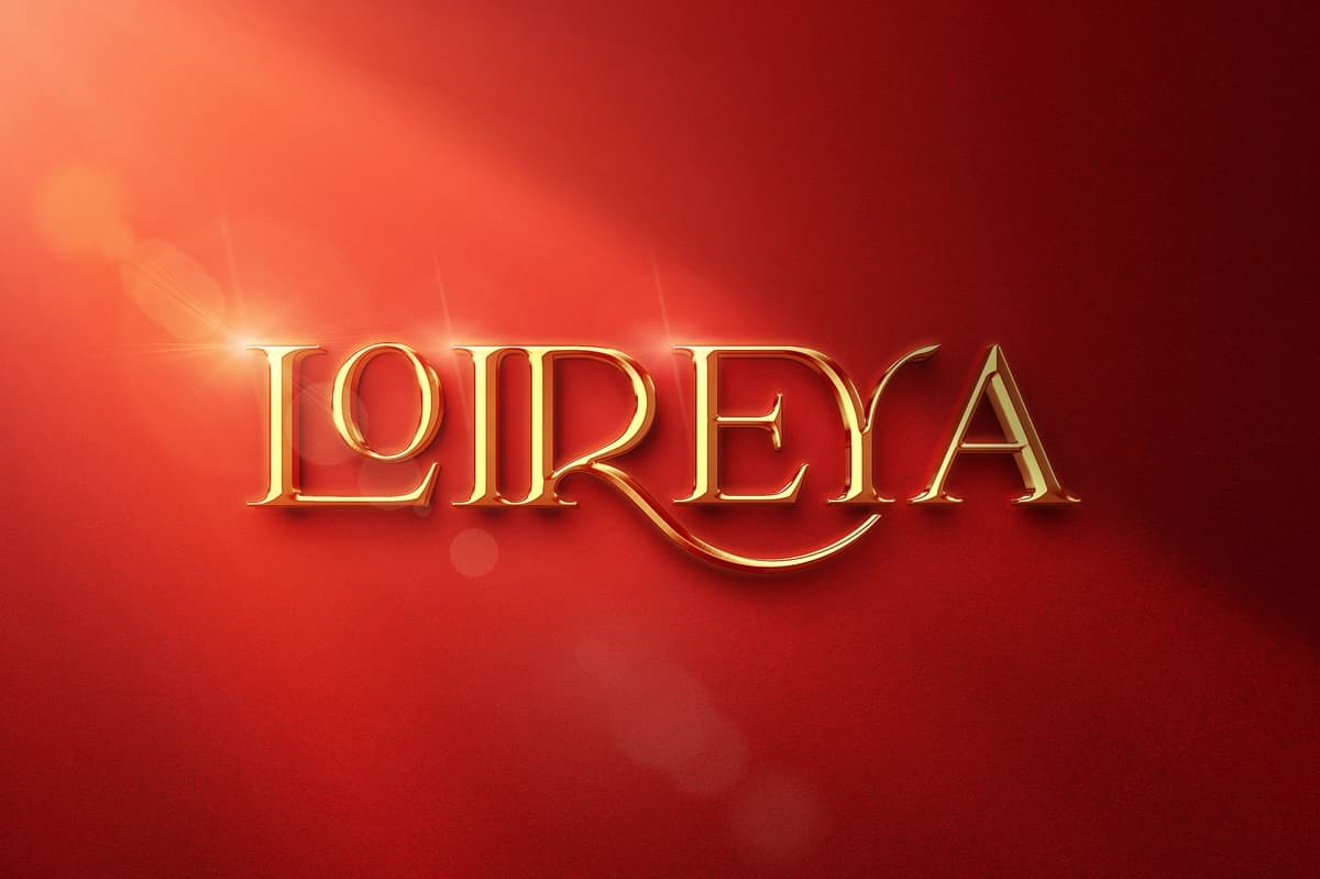 Hashamatli 3D logotip maketi | Luxury 3d logotype mockup