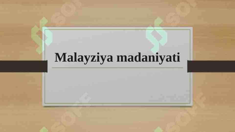 Malayziya mamlakatining siyosati