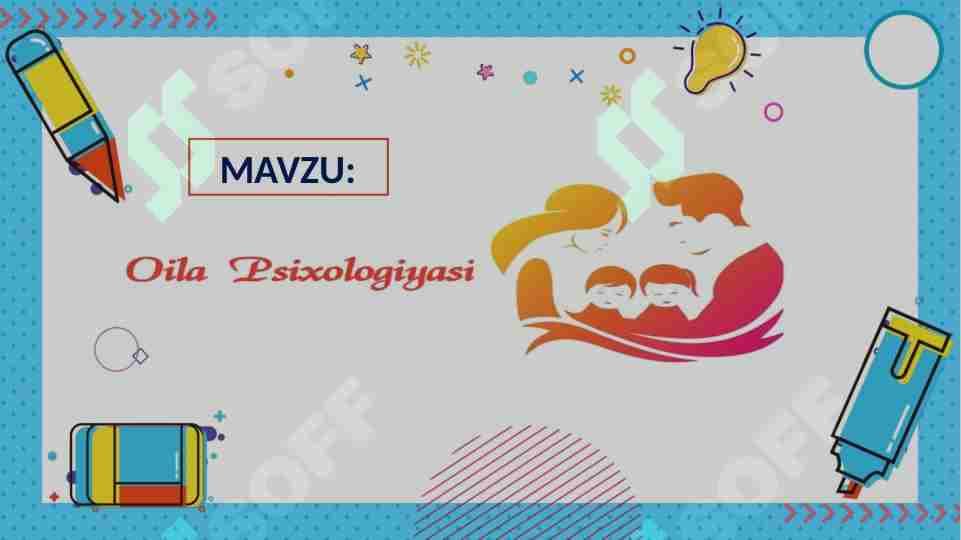 OILA PSIXOLOGIYASI