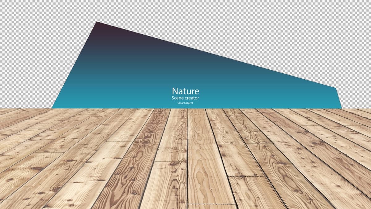 Yog'och taxta zamin taqdimoti kesish yo'li | Wood plank floor presentation clipping path