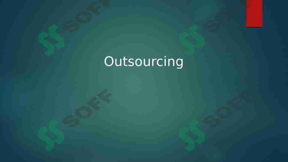 Outsourcing