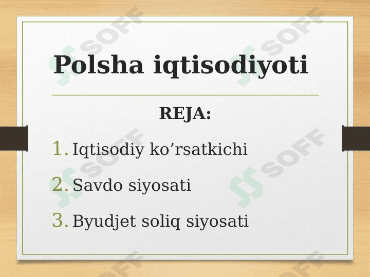 Polsha iqtisodiyoti