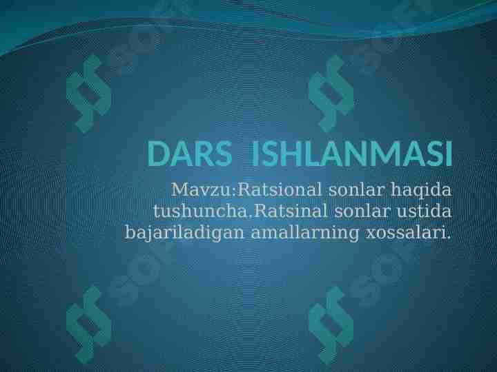Ratsional sonlar