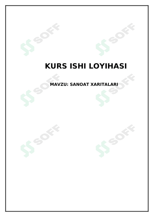 Sanoat xaritalari
