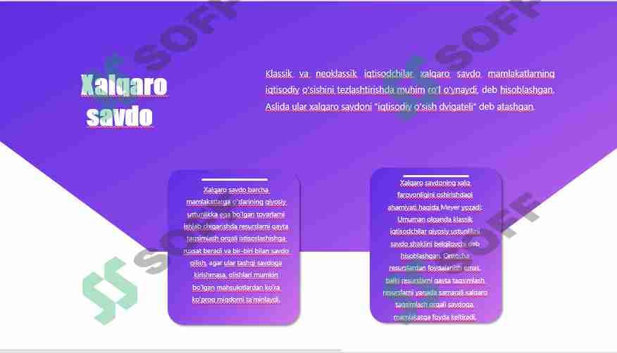 Xalqaro savdo va iqtisodiy o'sish