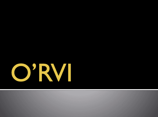 O’RVI ppt