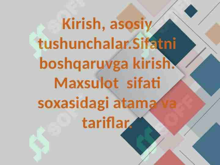 Sifatni boshqarish