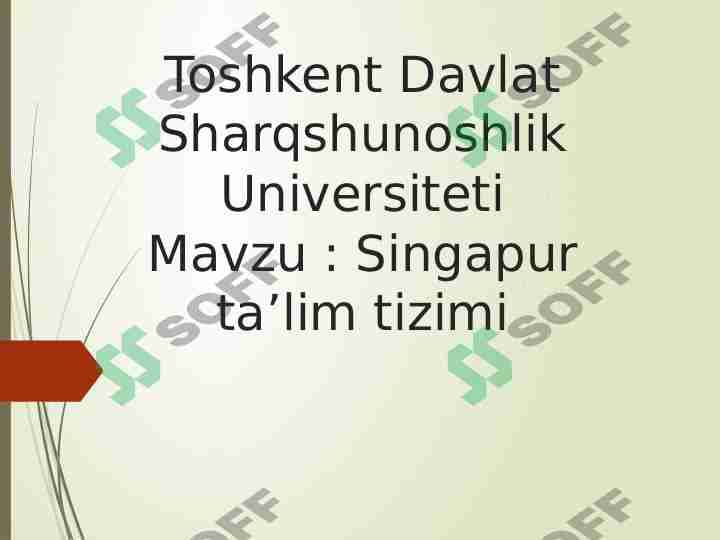 Singapur ta’lim tizimi