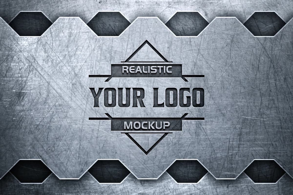 Shtamplash logotipi | Stamping logo mockup