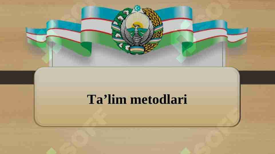 Ta’lim metodlari