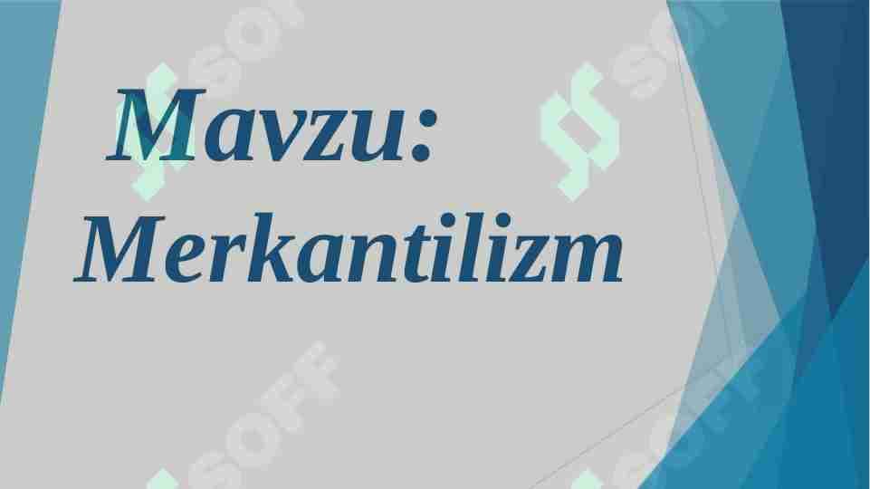 Merkantilizm