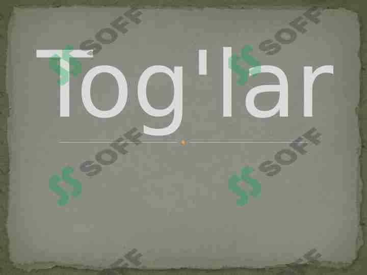 Tog'lar