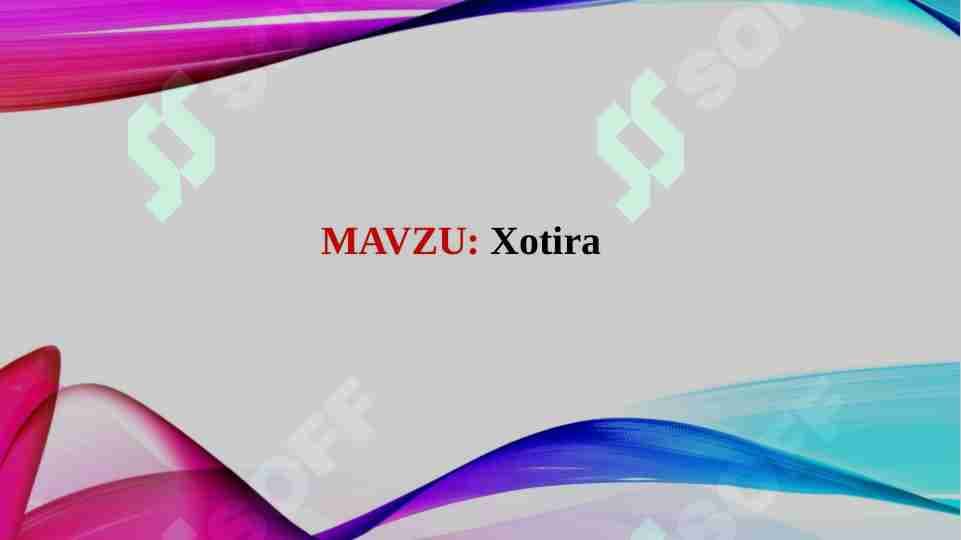 Xotira