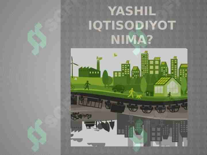 Yashil iqtisodiyot