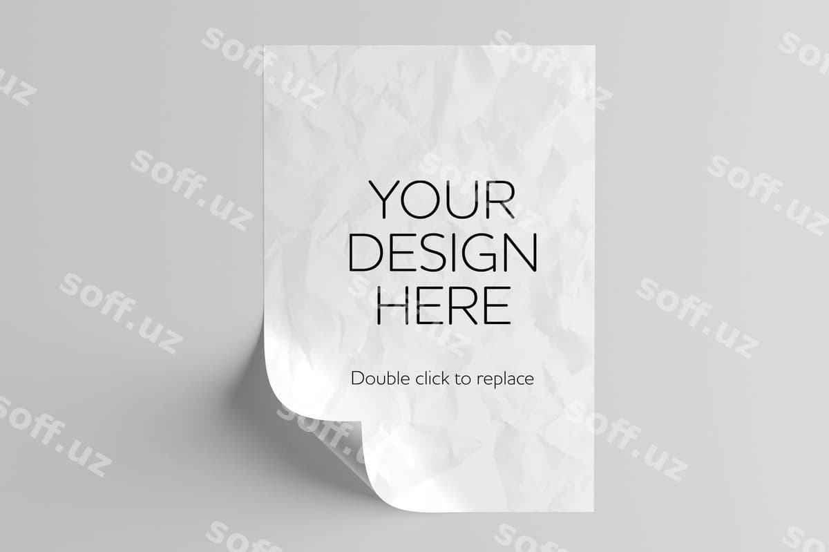 A4 varaq mockup | A4 paper sheet mockup